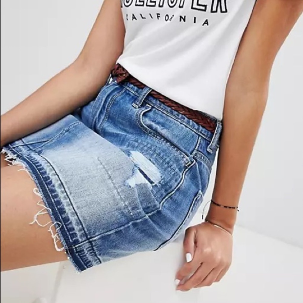 Hollister Rip & Repair High Rise Mini Skirt - Picture 3 of 8